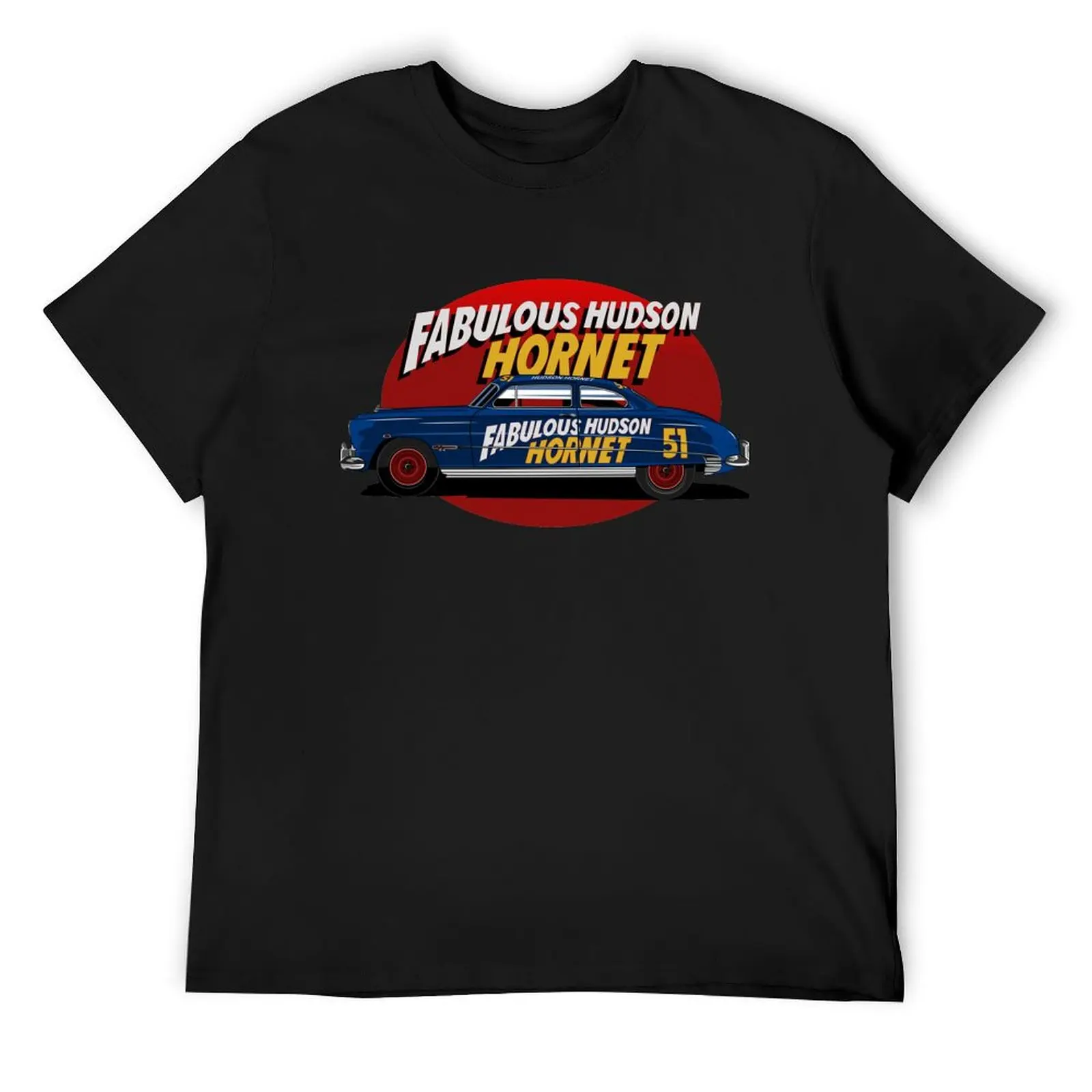 Fabulous Hudson Hornet illustration by petrothings T-Shirt basketball graphic tees blanks T-shirts for men cotton