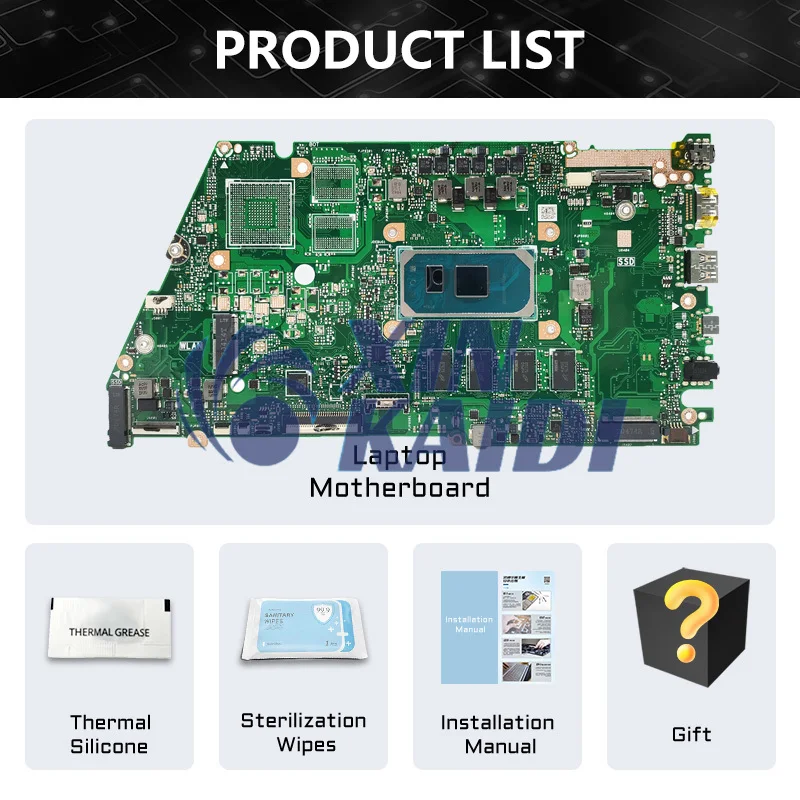 Computer Moederbord Voor ASUS X421JAY X521JA X521JAY X421JPY X421JFY X421JQ X521JQ Laptop Moederbord I3 I5 I7 10th 4G 8G 16G RAM