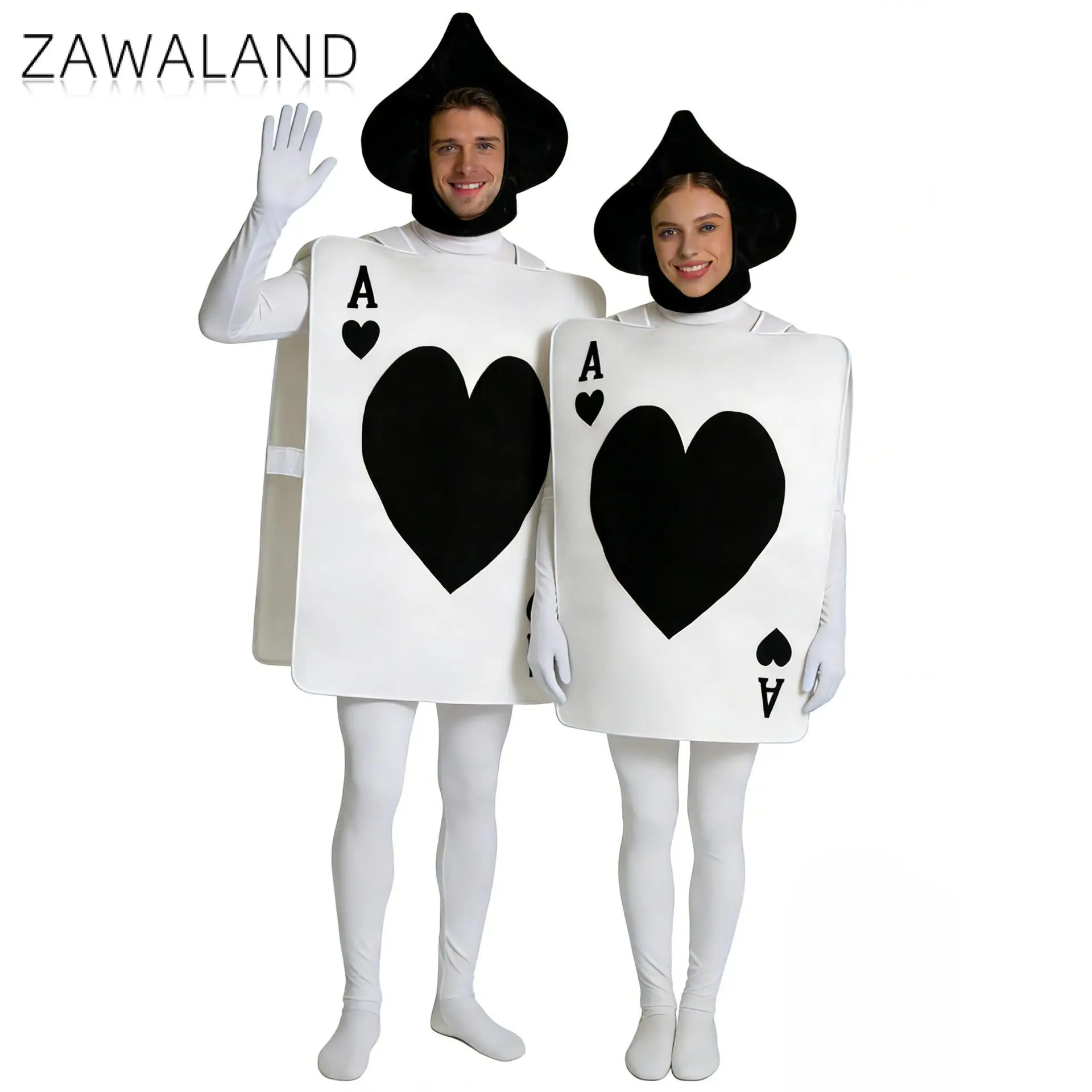 Костюм игральной карты «Ас кубков» или «Ас чертей» из «Алисы в Стране чудес» от Zawaland, для взрослых, на Хэллоуин, карнавал, Пурим, маскарад Костюм игральной карты «Ас кубков» или «Ас чертей» из «Алисы в Стране чудес» от Zawaland, для взрослых, на Хэллоуин, карнавал, Пурим, маскарад