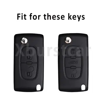 適用於標緻107、207、307、308、407、607、206、4007、3008、5008以及雪鐵龍C2、C3、C4、C5、C6、C8的透明TPU汽車遙控鑰匙保護套 8 最佳銷售 標緻307鑰匙包 - №7