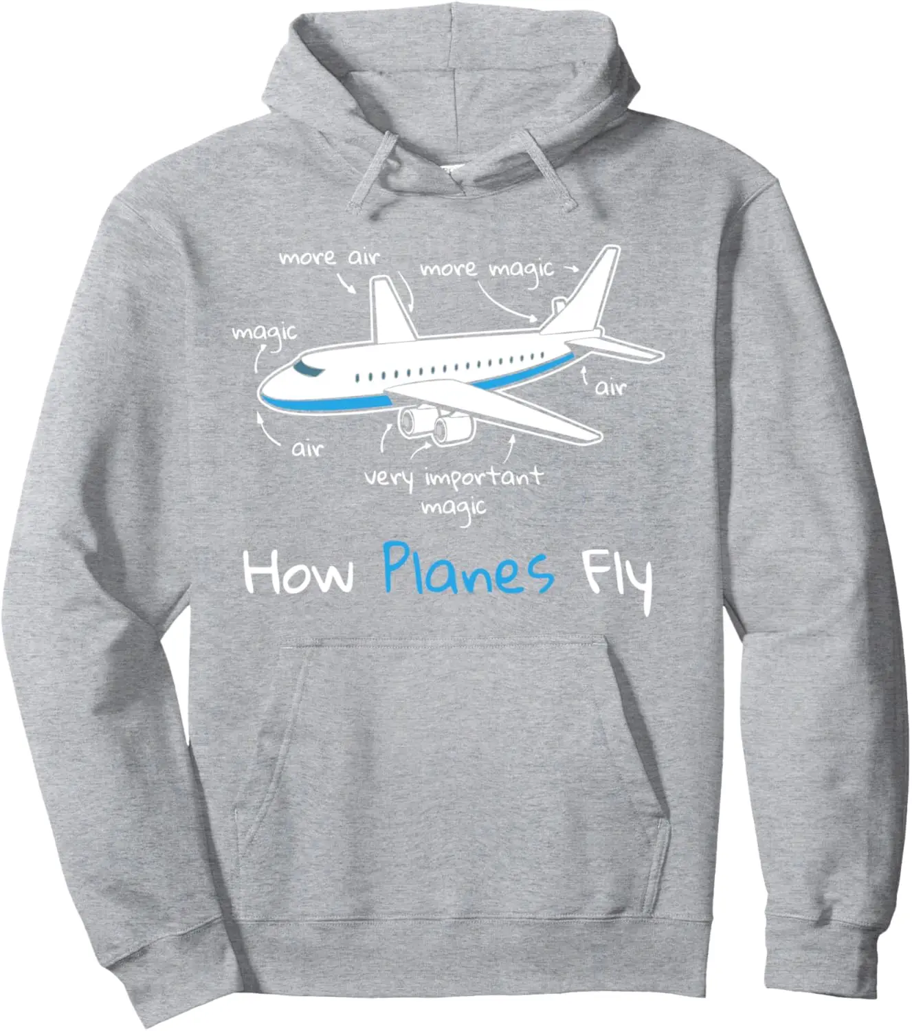 How Planes Fly Aerospace Engineering Design | Aviation Gift Pullover Hoodie Print on Demand Hoodies Funny Tops