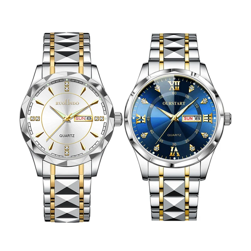 

Горячая распродажа: Мужские светящиеся часы с двойным календарем, кварцевые, с браслетом из нержавеющей стали, большим циферблатом, деловые наручные часы, роскошные часы.