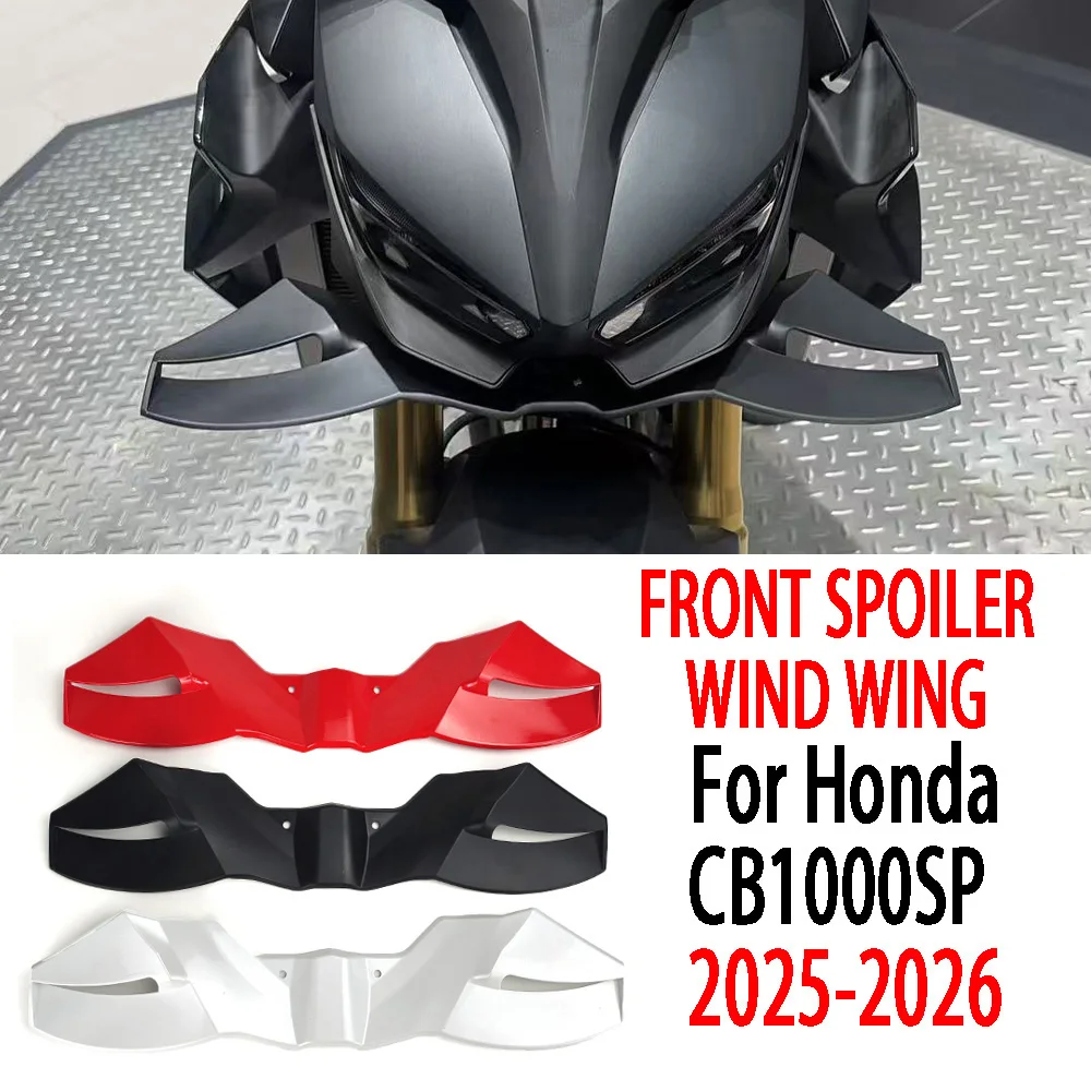 For CB 1000 PS Hornet  2025 2026 Motorcycle Frontal Spoilers Downforce Winglet Aerodynamic Wing Front Spoiler Lower Spoilers