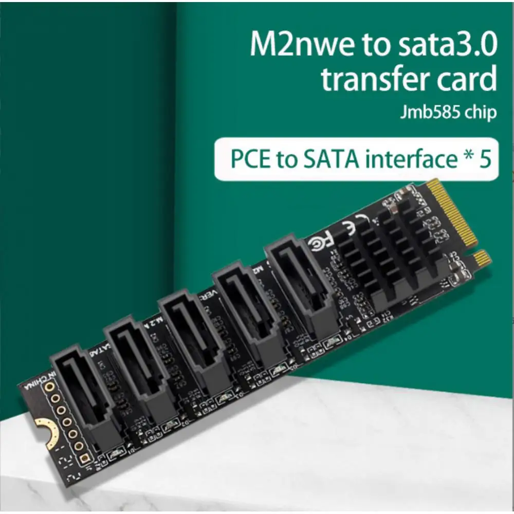 Ide Programming Interface Ph56 M.2 Computer Expansion Card Plug And Play M2nwe To Sata 3.0 Transfer Card Jmb58 Saving Mode