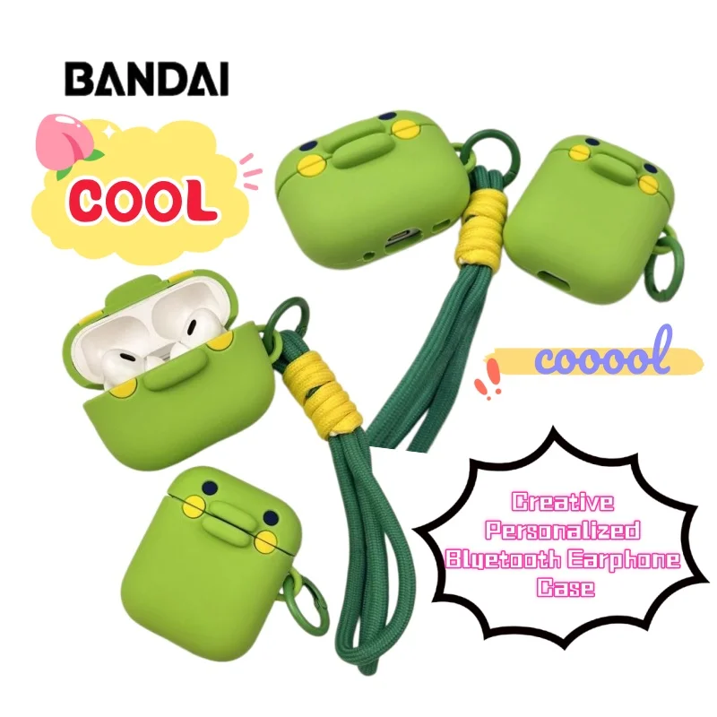 Tamagotchi Kuchipatchi creative personality AirPods Pro3 generation bluetooth headphone case with lanyard pro2 protective case