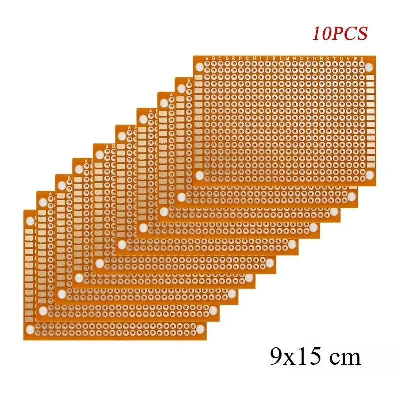 10 STKS 5x7/7x9/9x15 cm 5*7 CM PCB Broodplank Protoboard Enkelzijdig Universele Printplaten 1.2 MM Dikke DIY Set Geel