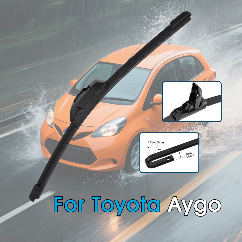 

Car Wiper Blades For Toyota Aygo AB10 AB40 2005-2022 Windshield Windscreen Front Window Blades Fit U Hook Arm Car Accessories