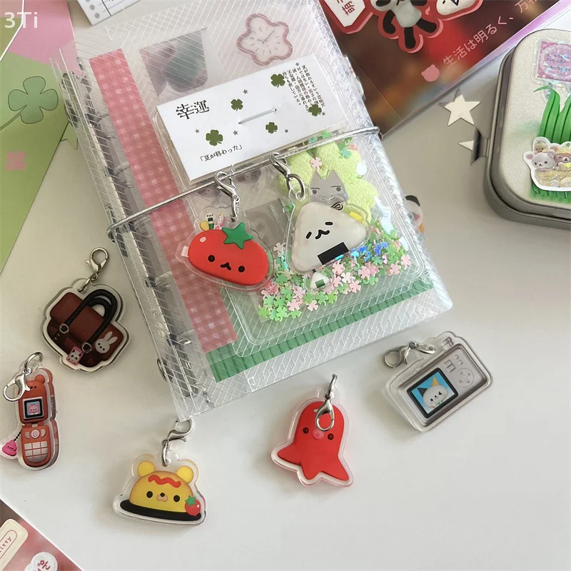 2/7 шт. Kawaii винтажный ранняя стильная подвеска в виде еды для блокнота, скрапбукинга, дневника, альбома, милый мультяшный DIY украшения, аксессуары, подарки