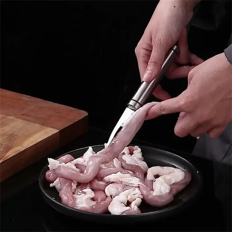 Double-ended Shrimp Wire Knife Stainless Steel Lobster Shell Remover Peel Device 6 in 1 Prawn Shrimp Knife Kitchen Seafood Tools