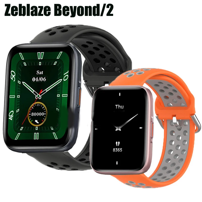 

Breathable Silicone Strap For Zeblaze Beyond 2/ Stratos 2 Smart Watch Band Quick Release Belts For Zeblaze Ares/GTS 2 Pro/GTR