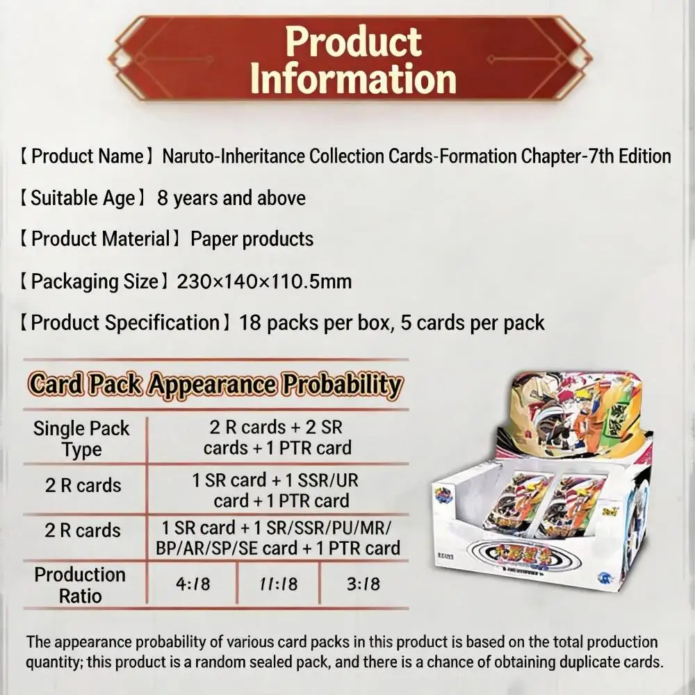 KAYOU NARUTO-Smriti Collectible Card- Chapter Jin-Series7-CN Ver(Chinese Version)– Collectible Game