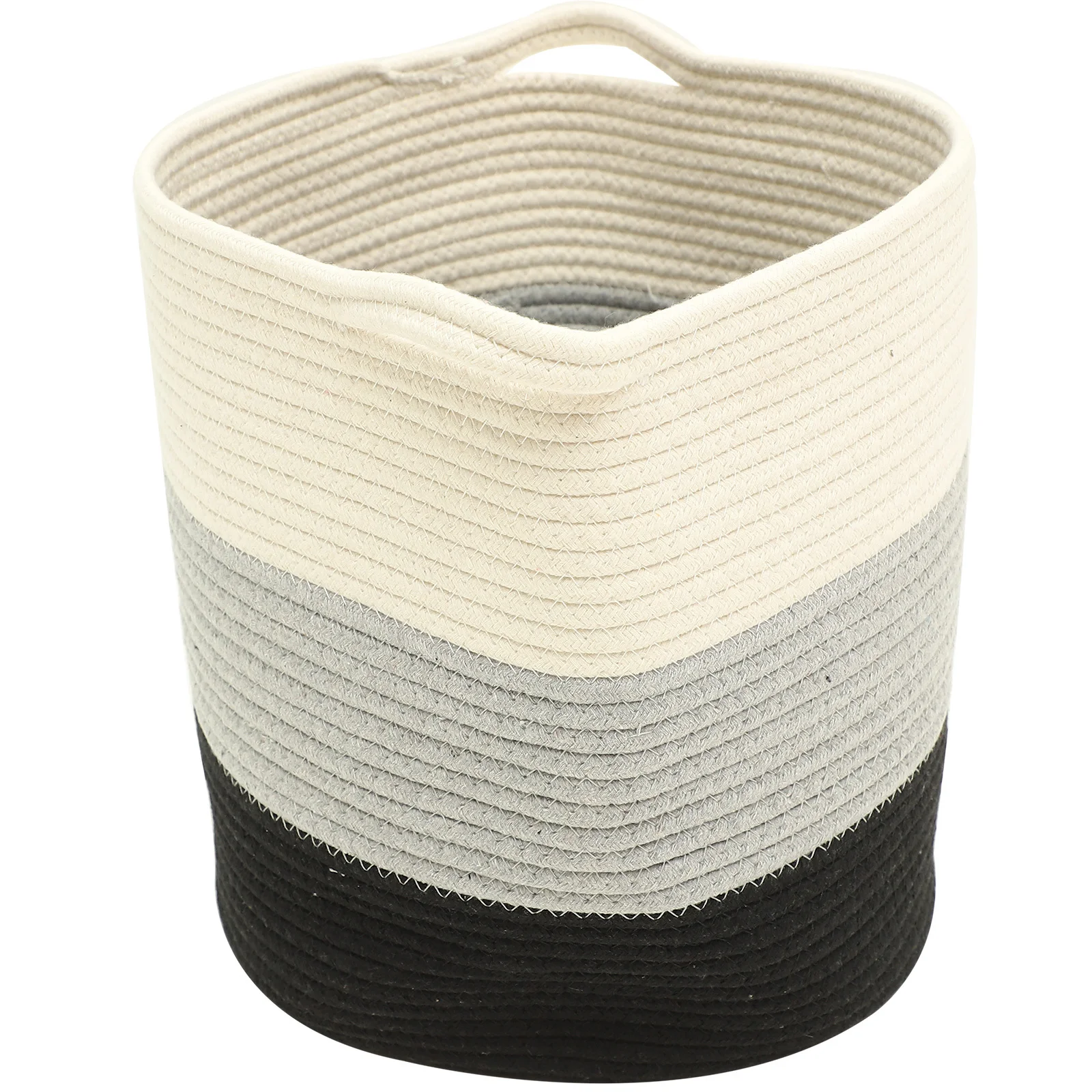 

1Pcs Cotton Storage Basket Handmade Woven Organizer Knitting Sundries Laundry Hamper Kids Organizer Home Storage