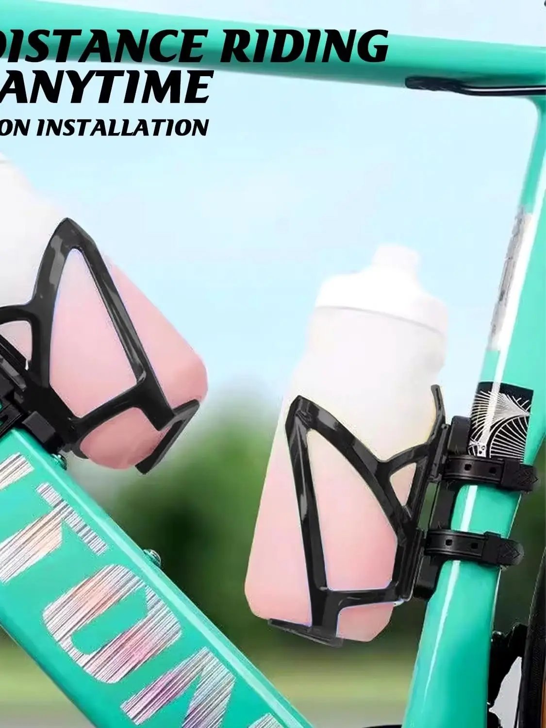 AliExpress NONE Ultra-Light Bicycle Water Bottle Holder, Equipped with a Mounting Base for Road And Mountain Bikes