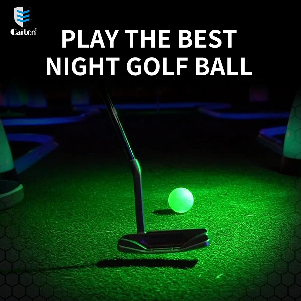 Caiton - 12Pcs Night Golf Balls,Ultra Bright Glow,The Dark Golf Ball Long Lasting Light Up  Ball Only Requires UV Light Source