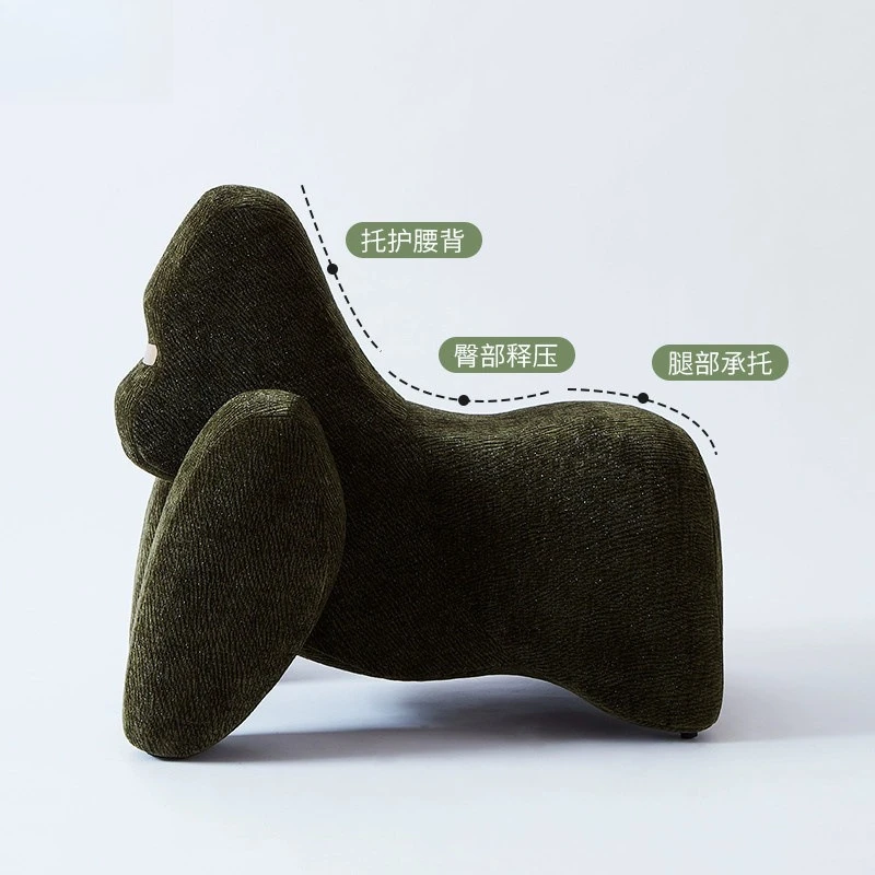 المنزل الكرتون الحيوان كرسي كينغ كونغ كرسي الاستجمام الإنترنت المشاهير الإبداعية الغوريلا الأطفال كرسي أريكة واحد