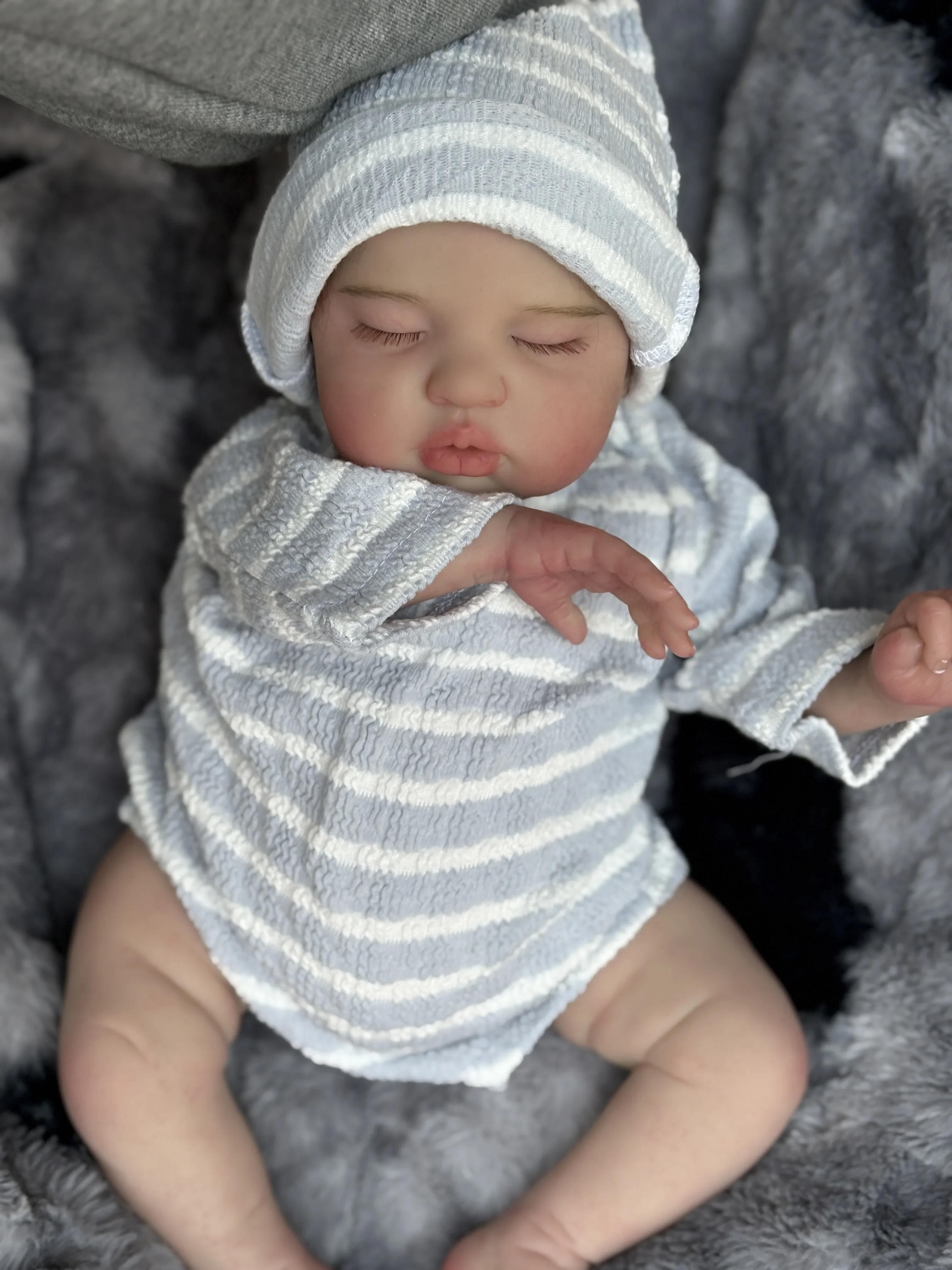 DLS Customized Limited Supply 45cm Reborn Baby Teddy With/without Hair Already Finished Doll Real Photos