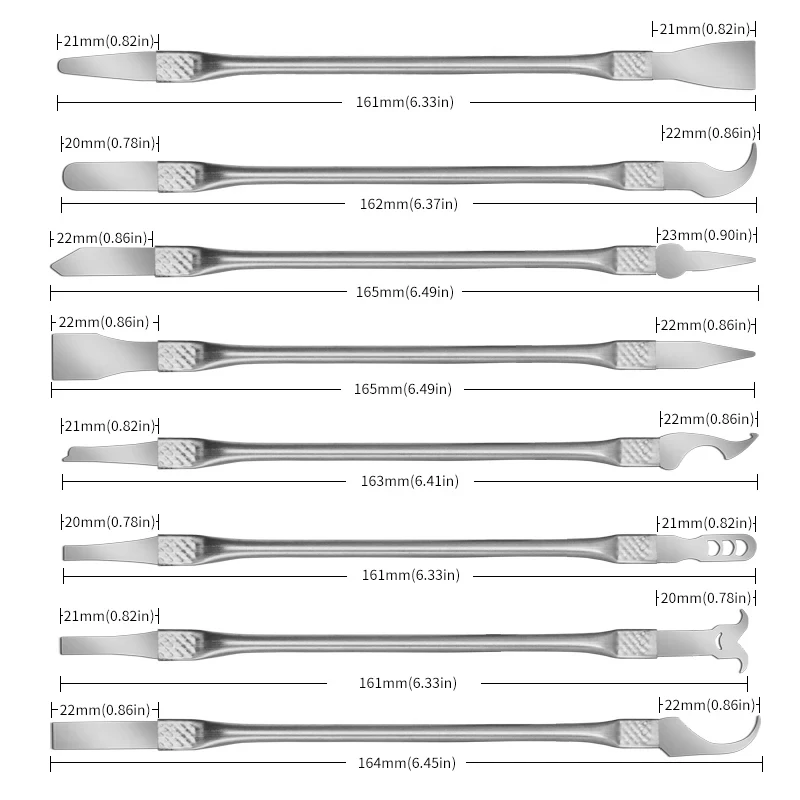 5/8/10pcs demontaż CPU IC wścibski nóż cienkie ultracienkie ostrze podważa łopata mały nóż do telefonu iPhone narzędzia do naprawy płyty głównej