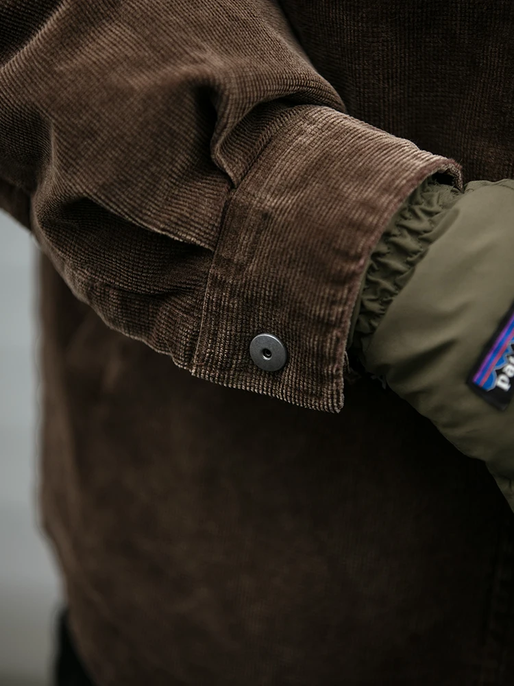 سترة رجالي يابانية عتيقة مغسولة سروال قصير للخريف والشتاء بطة بيضاء خفيفة الوزن دافئة عالية الجودة معطف مبطن منتفخ