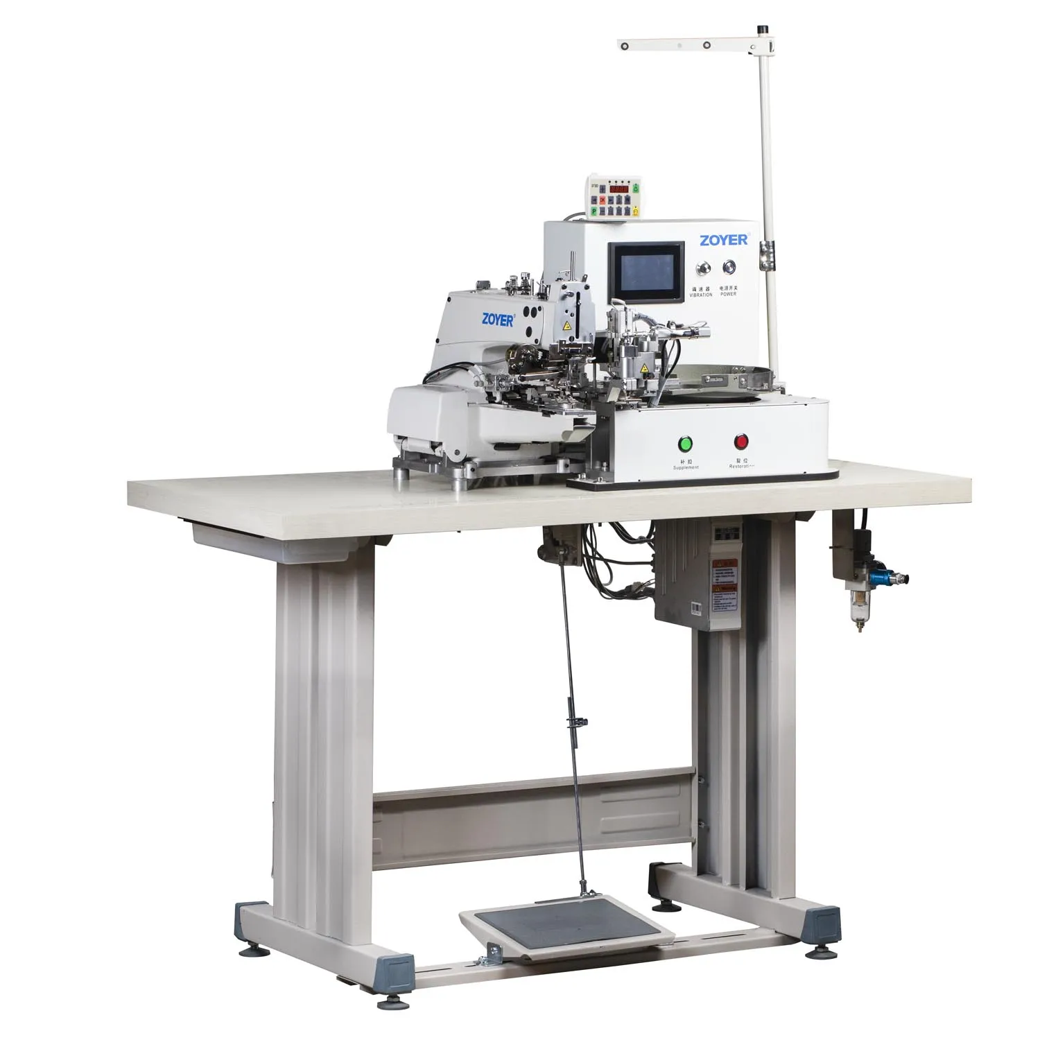 ZY373D-DSK Zoyer Direct Drive Automatic Industrial Button Attach Sewing Machine