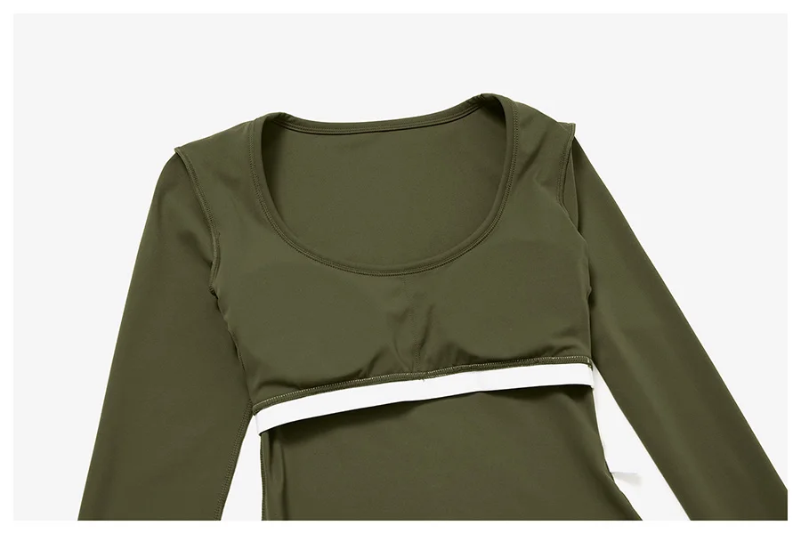2-teiliges Yoga-Set für Damen, Langarm-Fitness-Oberteil, Trainingsanzug, Sportbekleidung, High-Waist-Hose mit geradem Bein, Fitness-Sportanzug – Detail 32