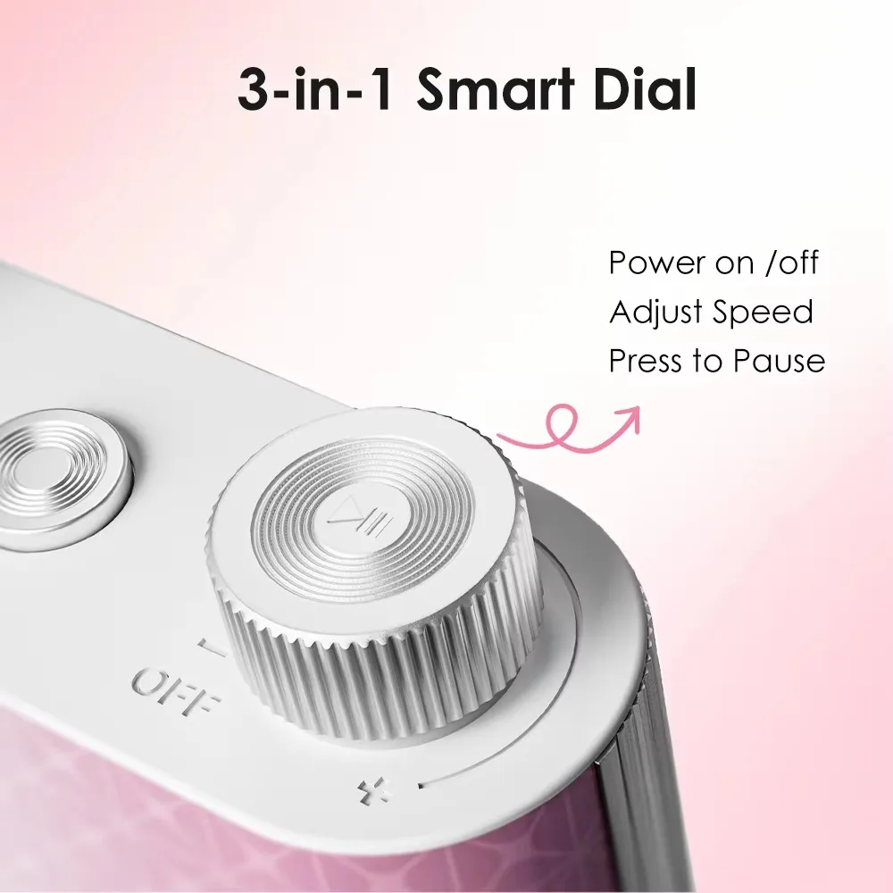 Máquina de Manicure Elétrica Série Pretty Pink 60W Recarregável 35000RPM Lixadeira de Unhas Sem Escova Conjunto de Máquina de Perfuração de Unhas