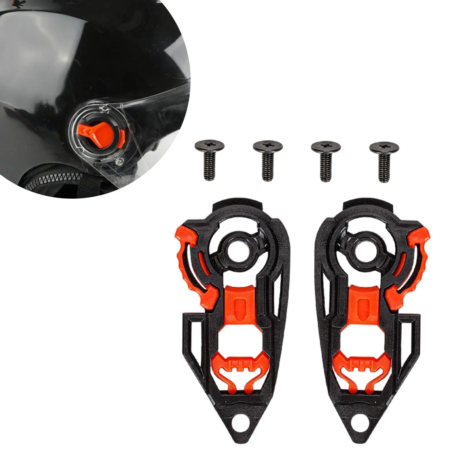 

2x комплект базовых пластин для козырька шлема, левый и правый, аксессуары для шлема