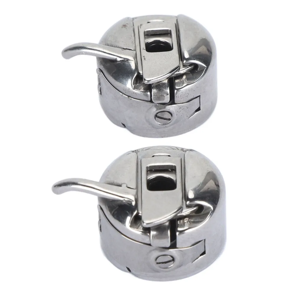2pcs Steel Sewing Machine Bobbin Case Flexible Metal Professional Home Sewing Machine Part Precision Universal Fit Shuttle Shell
