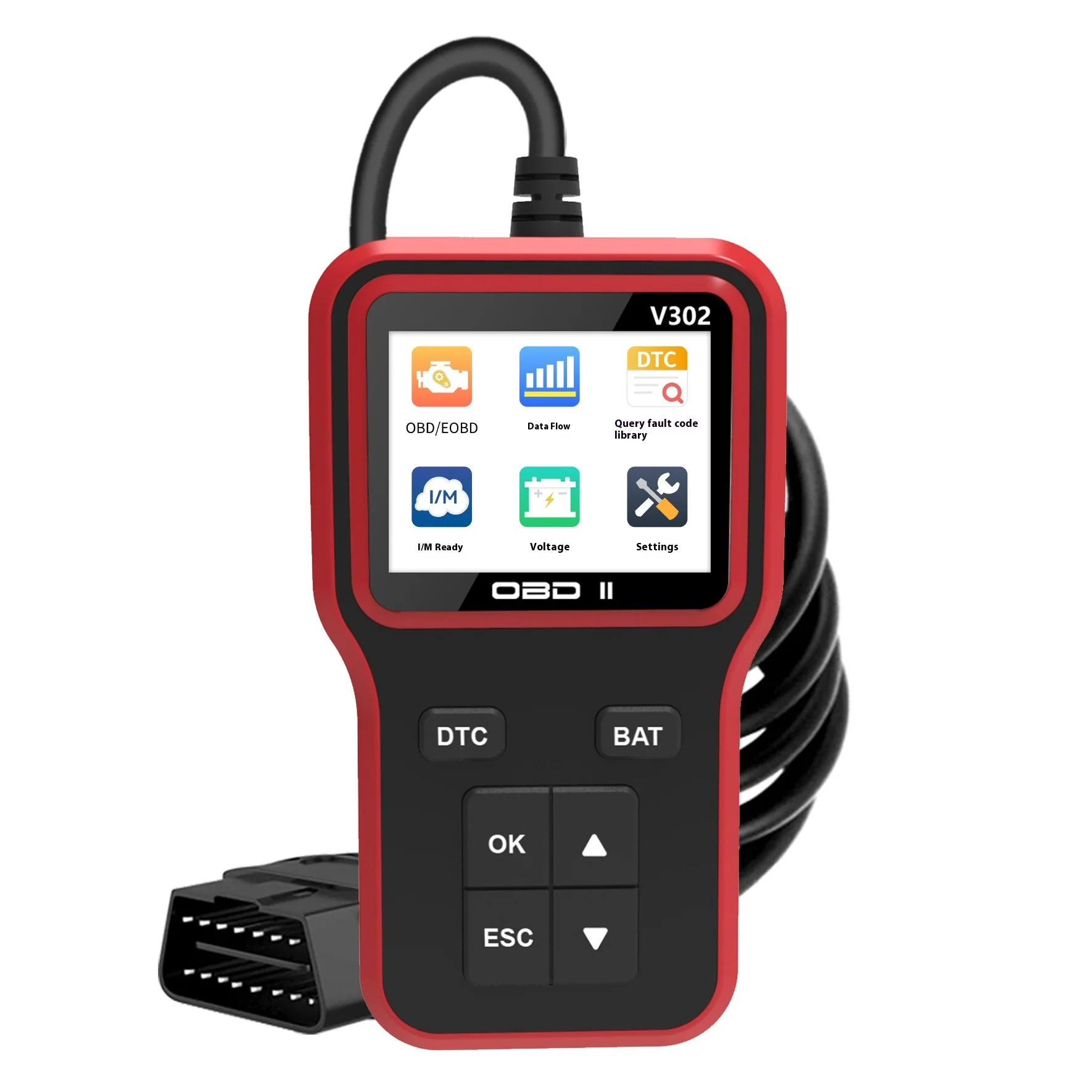 Picture 5: OBDM2 Code Reader Electric Engine Fault Detector Car Diagnostic Scanner Battery Diagnostic V302 Efficient Diagnostic Obd Scanner