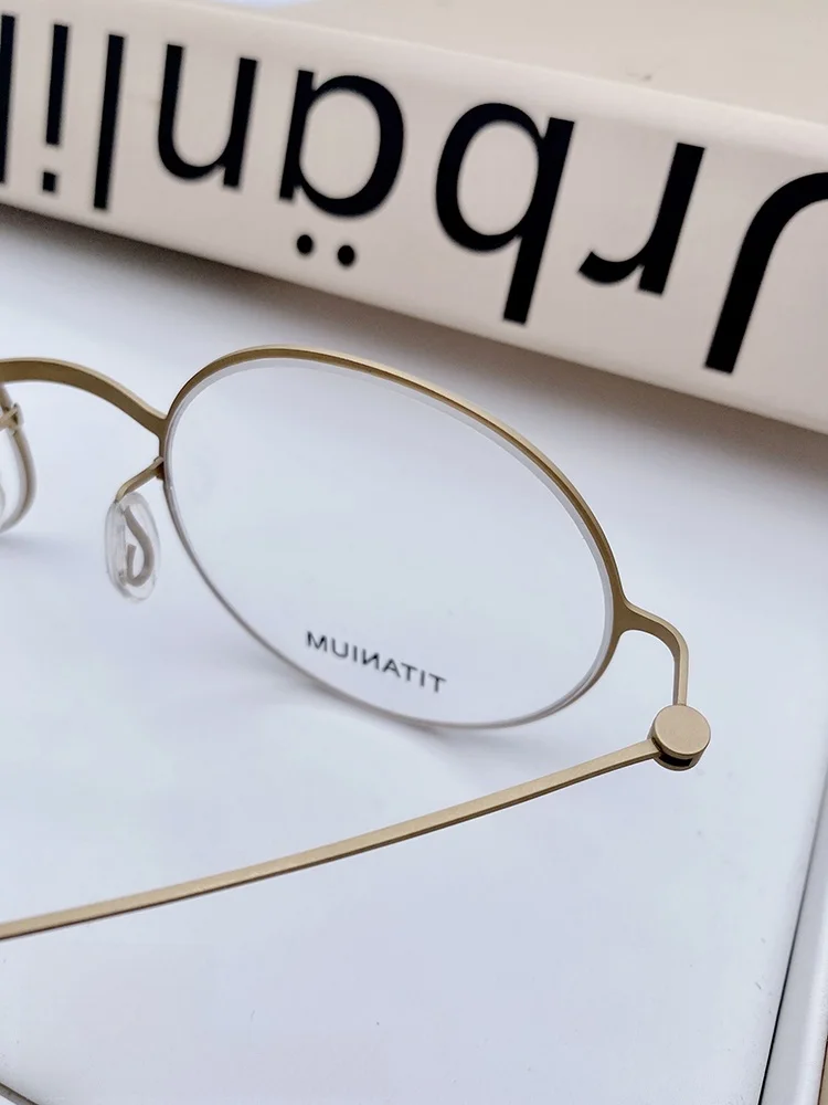 クラシック-リンドバーグ-スクリューレス-ラウンド-チタン-フレーム-メガネ-ユニセックス-超軽量-純チタン-オプティカル-フレーム-男性と女性用