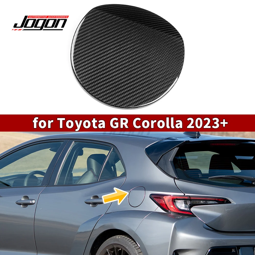 

Real Dry Carbon Fiber For Toyota GR Corolla GZEA14 2023-2025 Fuel Tank Cap Oil Gas Cover Trim Exterior Accessories