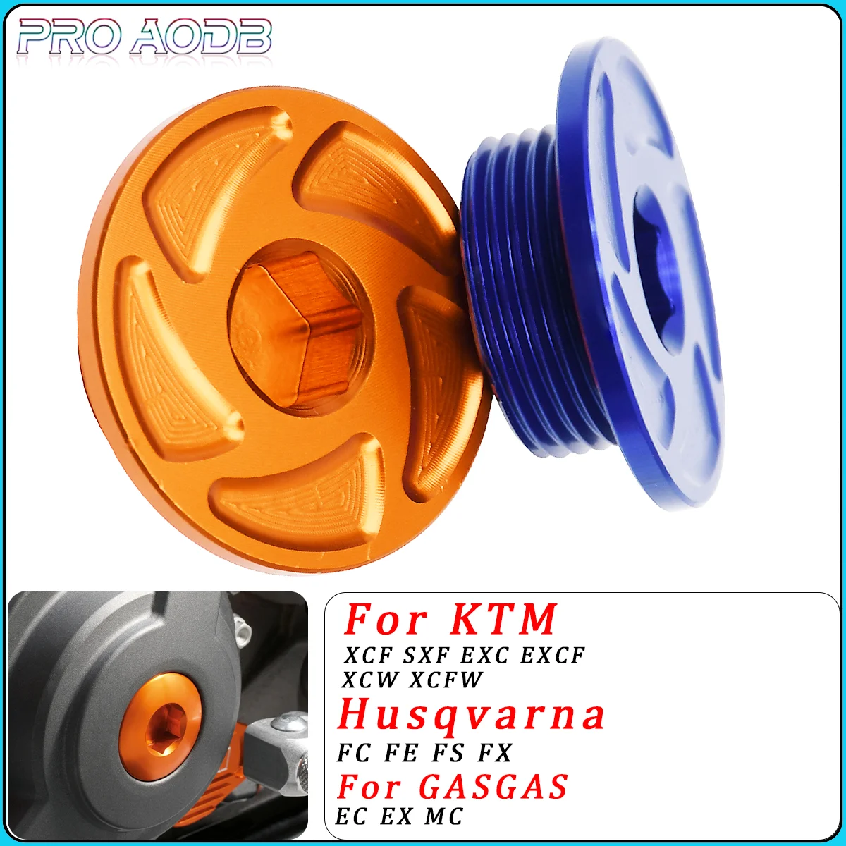 

For KTM 690 DUKE Enduro/R SMC 2008-2023 790 890 950 990 1290 Super Adventure/R/S 2003-2023 Motorcycle Engine Ignition Cover Plug