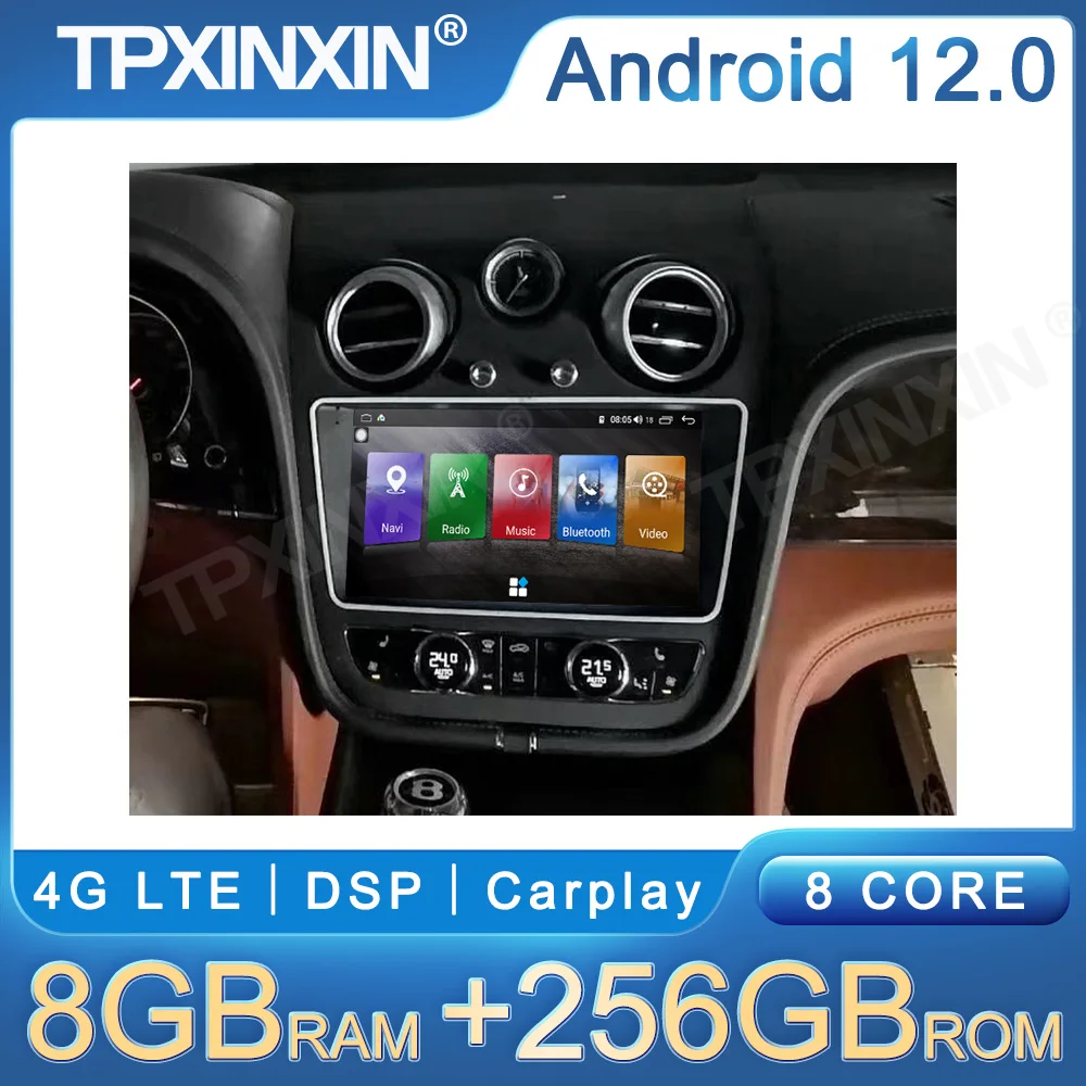 

For Bentley Bentayga Car GPS Navigation Multimedia Dvd Player Android Auto Radio Car Audio Tape Recorder Touch Screen Head Unit