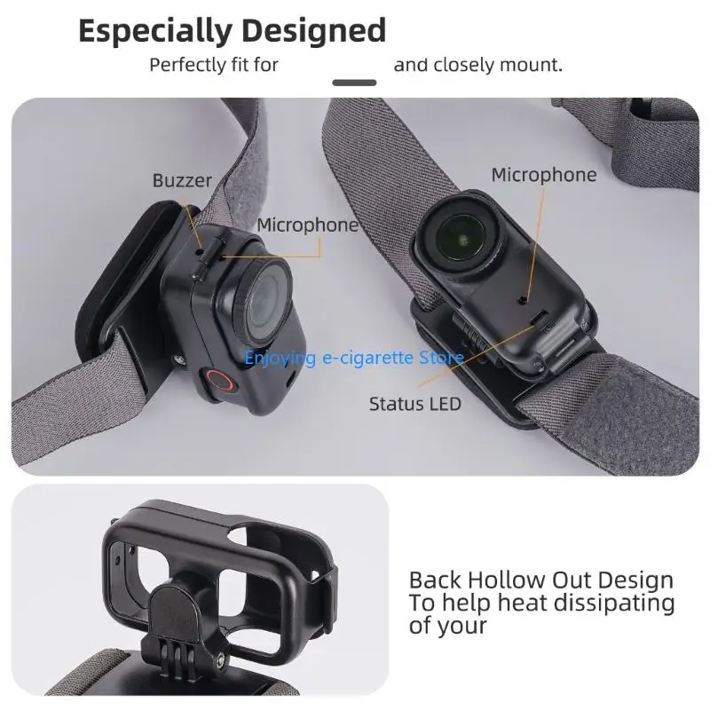 Elastische verstellbare Kopfhalterung für Kameras, Stirnband mit 90-Grad-Neigung und horizontaler 360°-Aktion für – Detail 9
