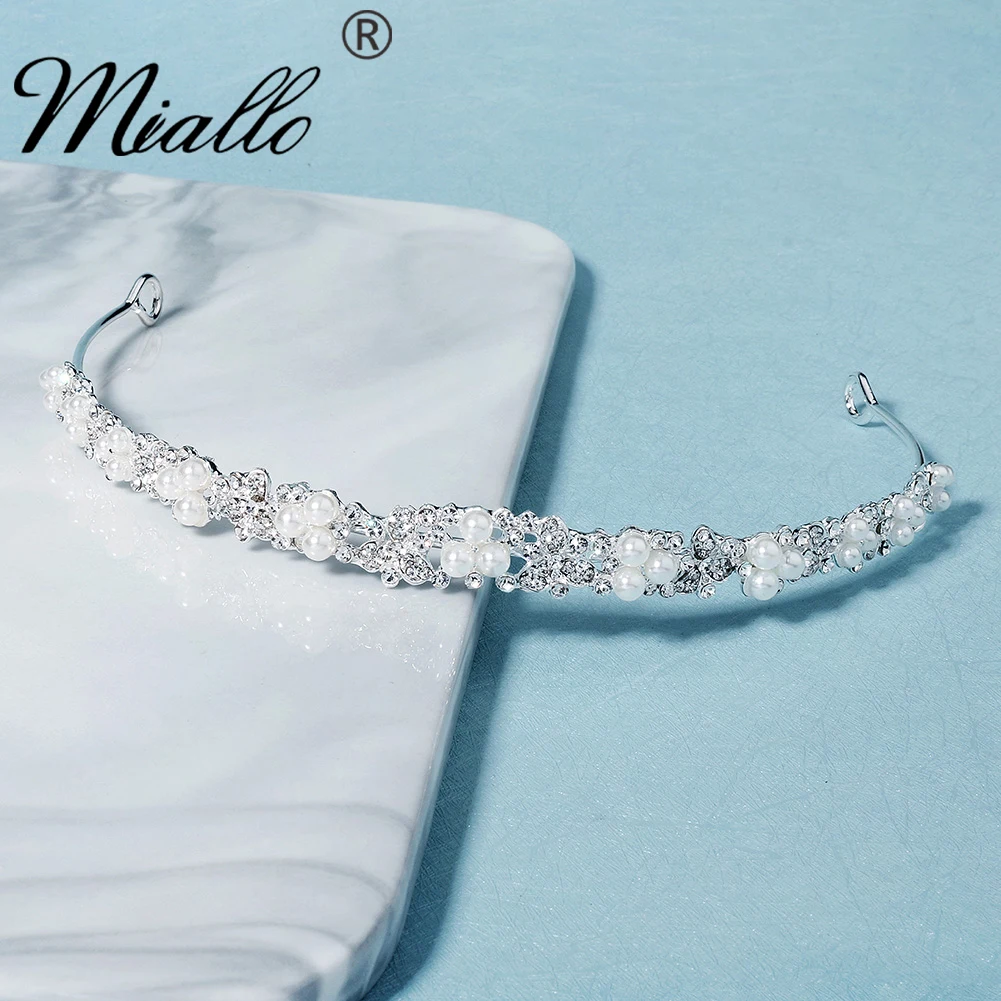 Handmade Rhinestone Headbands for Women Bridal Wedding Hair Accessories Prom Hairdbands Party Bride Headpiece Jewelry Gift