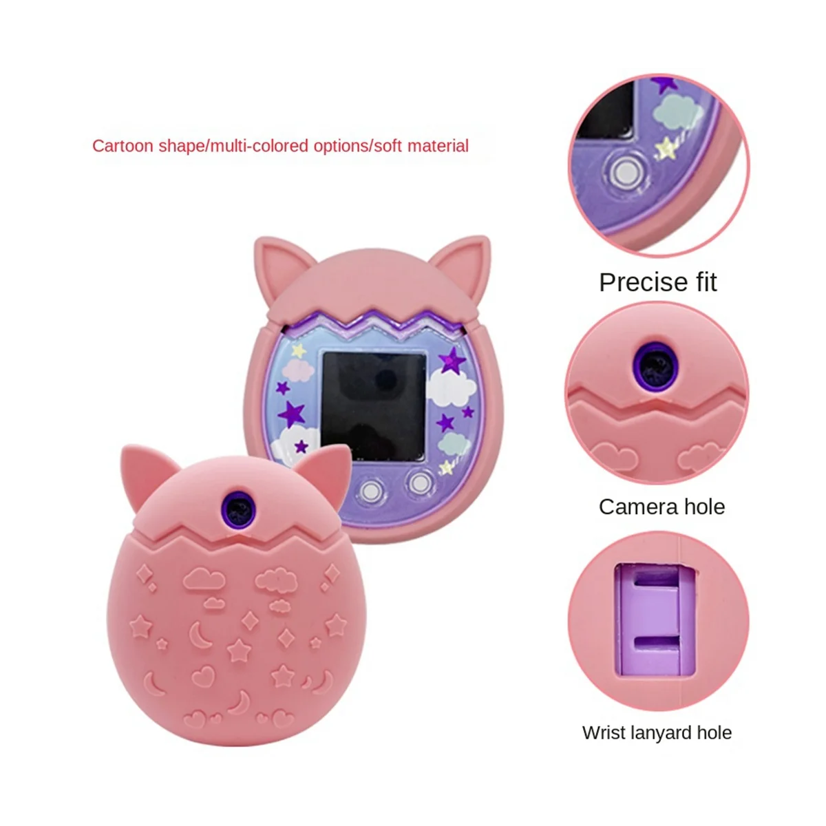 Para Tamagotchi Pix Silicone Caso Virtual Electronic Pet Machine(C)