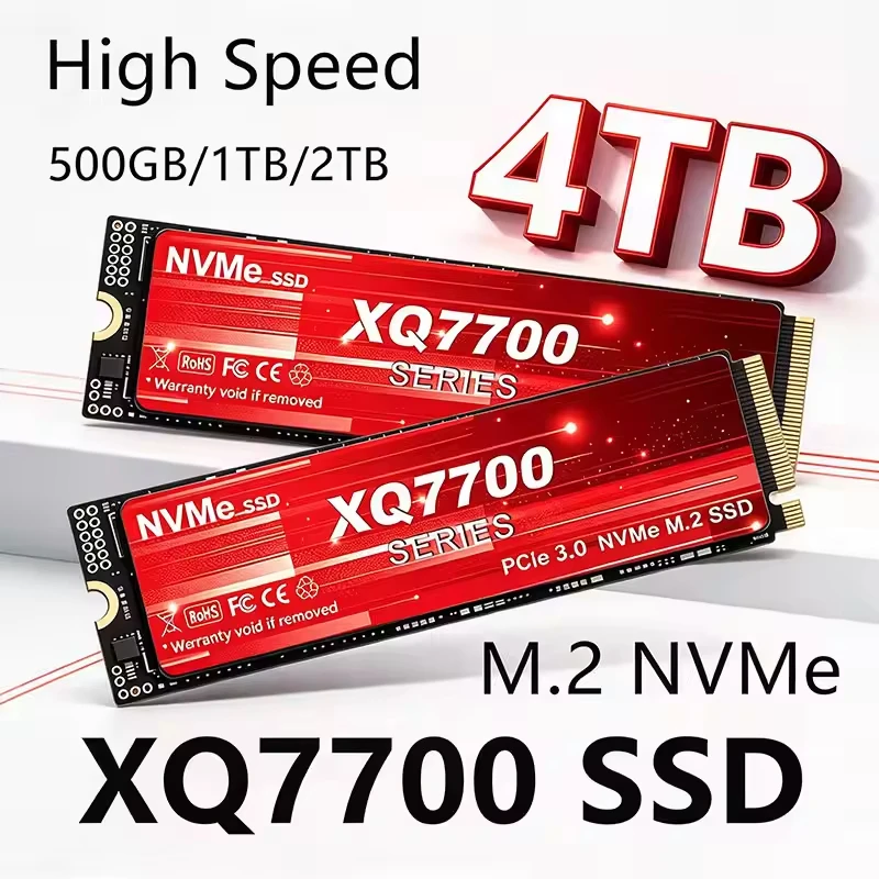 Brand New XQ7700 NVMe SSD M.2 PCIe3.0 Hard Drive Solid State Disk 500GB 1TB 2TB 4TB SSD High Speed for Desktop Fast Backup SSD