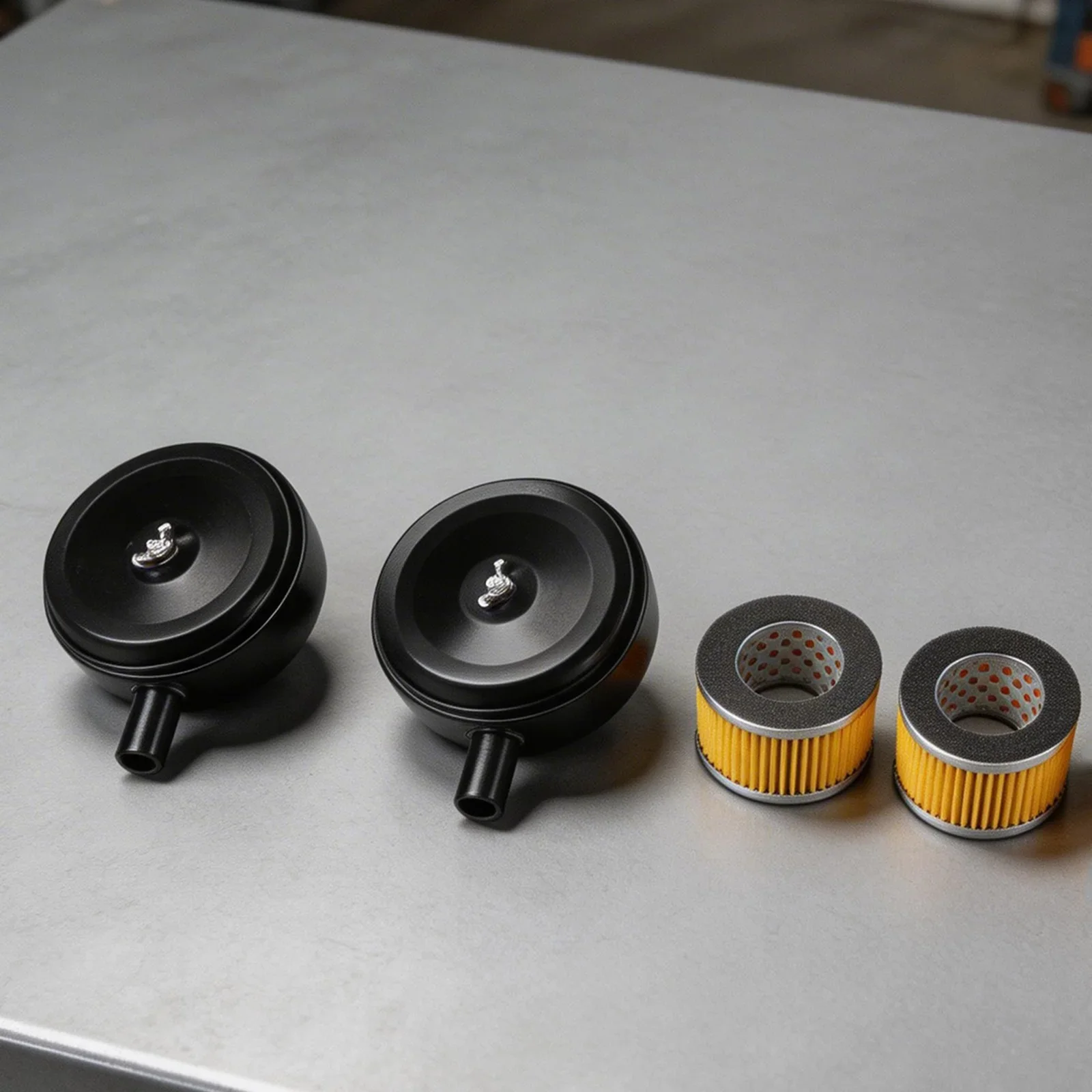 Air Compressor Accessories 2 Set Muffler and 20mm Intake Filter Compatible with for piston Compressors for Better Performance
