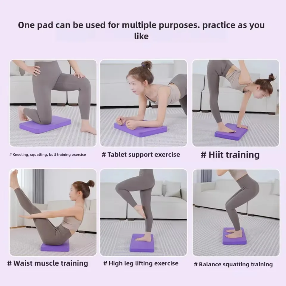 1pc Non‑Slip Foam Balance Pad, Elbow Support Cushion for Yoga Pilates Dumbbell Training, Joint Stability Gym Workout Mat
