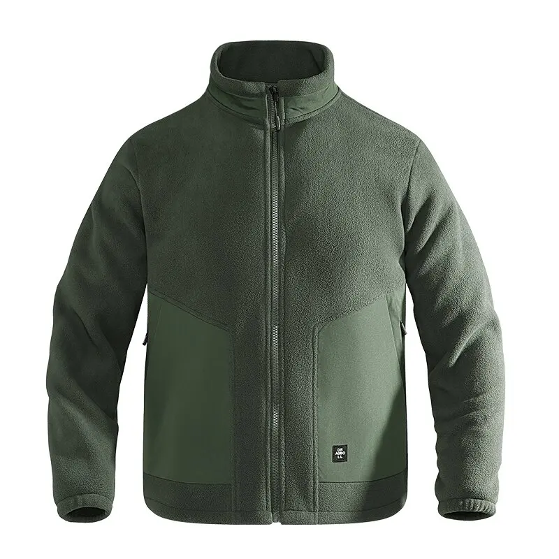 

Autumn and Winter Fashion Solid Color Thickening Warm Sports Jacket Men's Leisure Loose Large Size Windproof High Quality Coat