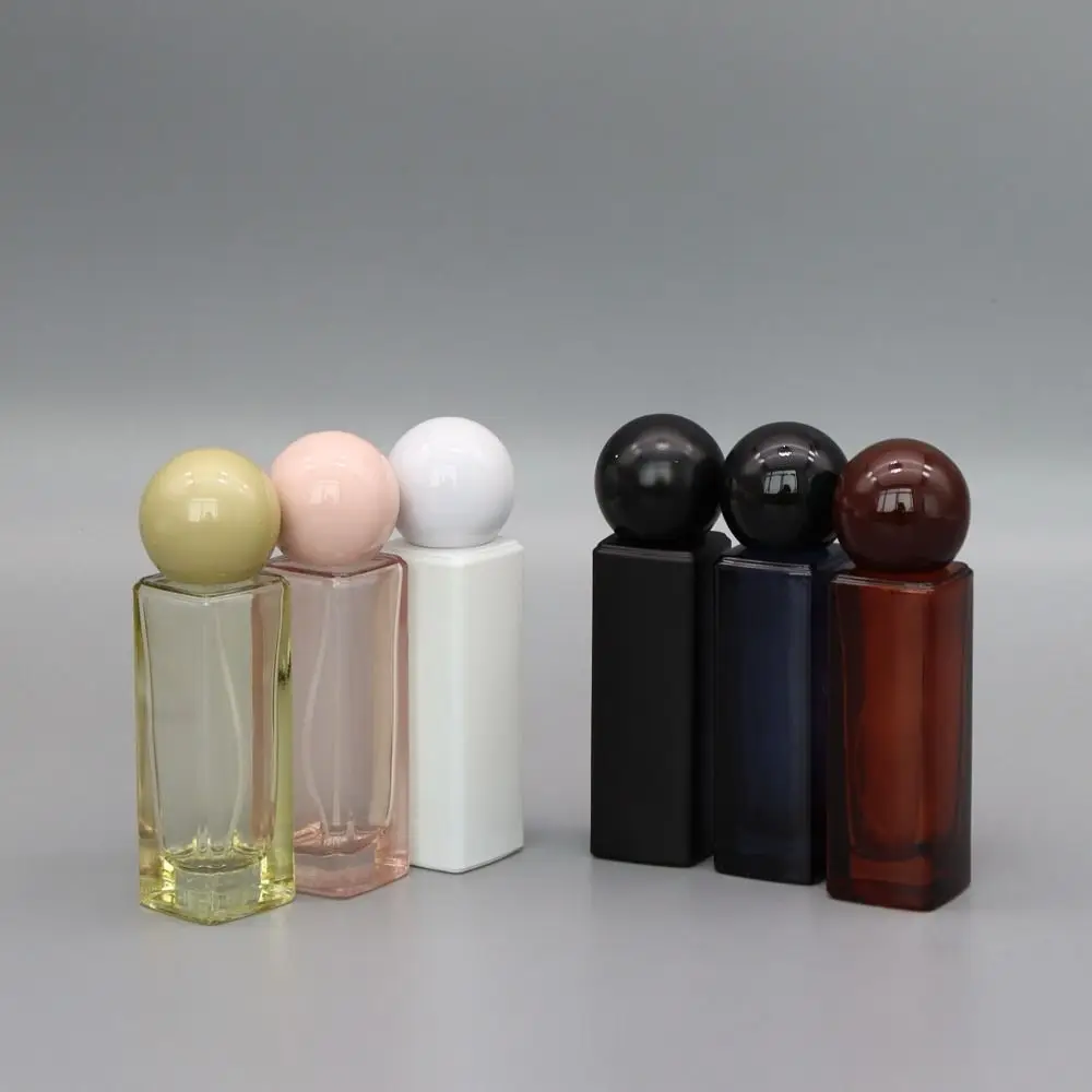 30ml Perfume Bottle Portable Spray Glass Bottle Ball Lid Cosmetic Container Travel Ultra Mist Atomizer Sanitizer Sprayer