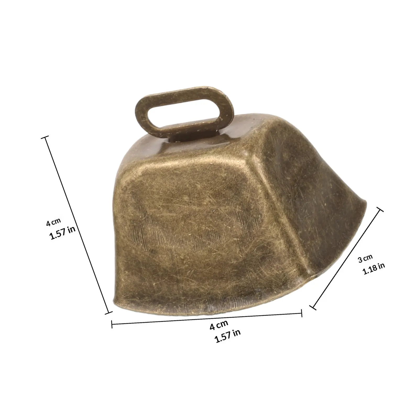 6 Pcs Copper Bell for Small Pet Animal Metal Bells Cow Coffee Cheering Cowbells