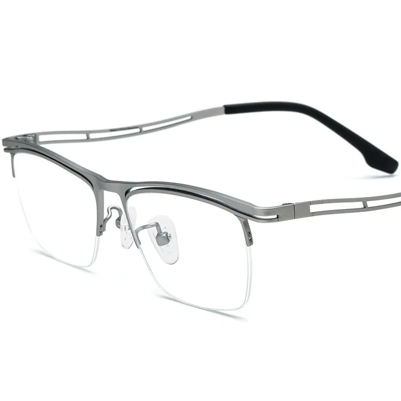 

Belight Optical Japan Design Cool Fashion Style Pure Titanium Half Rimless Frame Men Prescription Eyeglasses Eyewear 185890