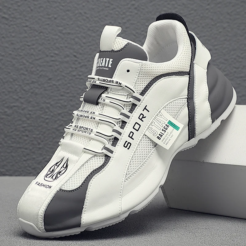 

Four-season shoes cowhide mesh bottom white shoes casual sports shoes fashion shoes, dad shoes