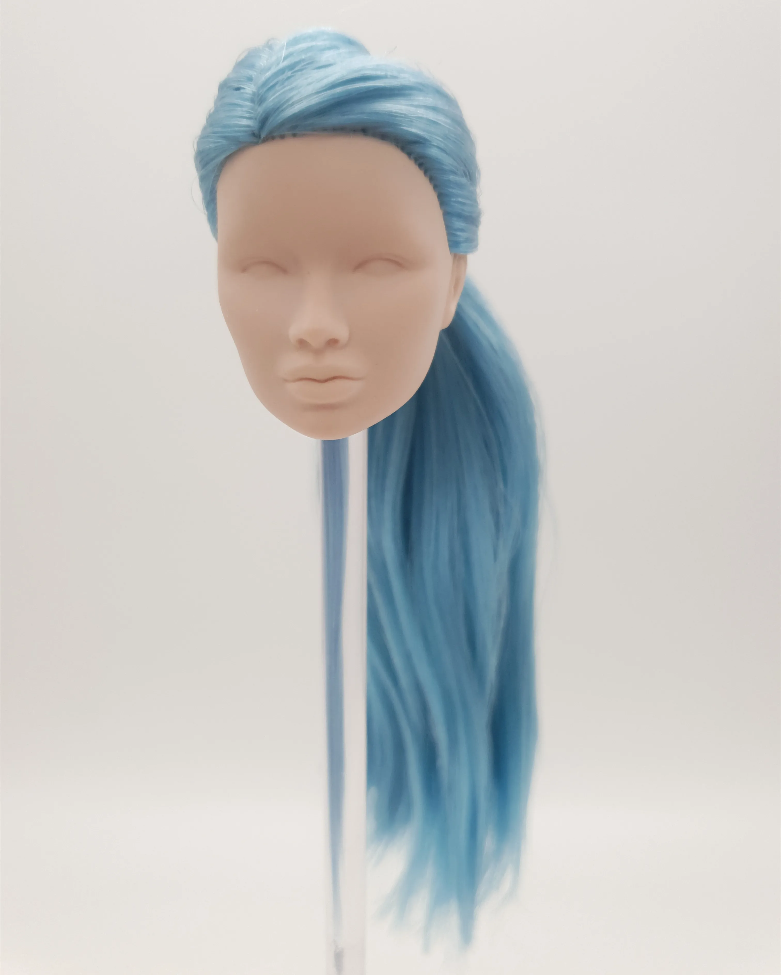 

Fashion Royalty Nu.face Kyori Sato Japan skin Blank face blue hair Integrity Doll Head for OOAK