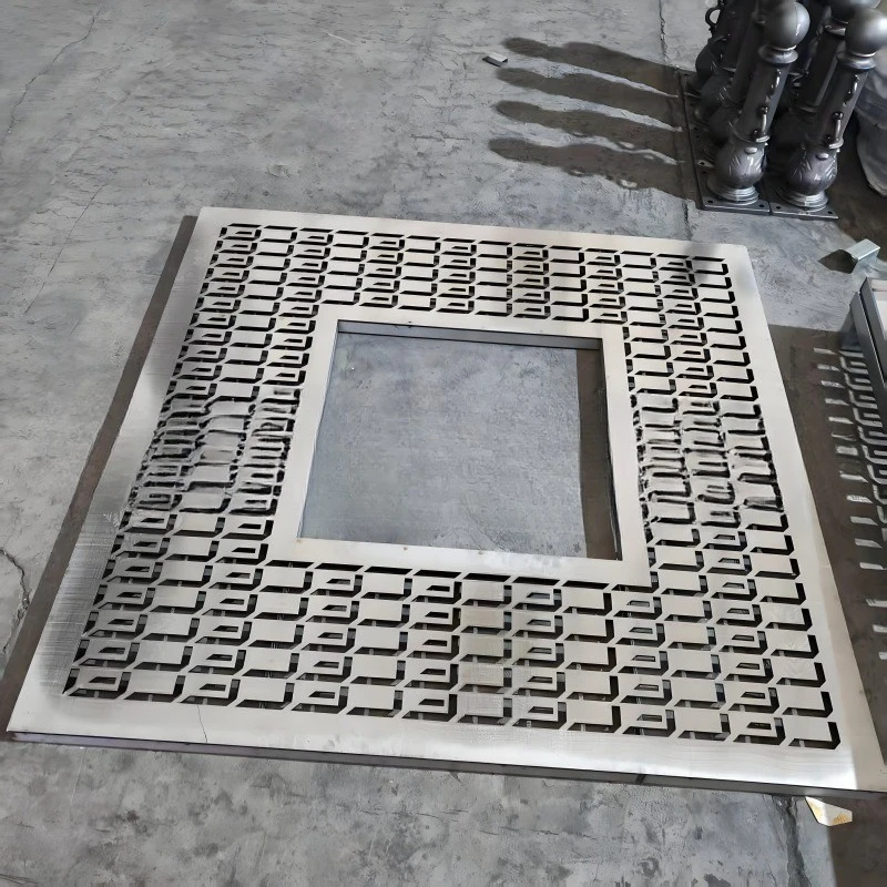 Galvanized cast iron tree guard grille 201 stainless steel tree enclosure