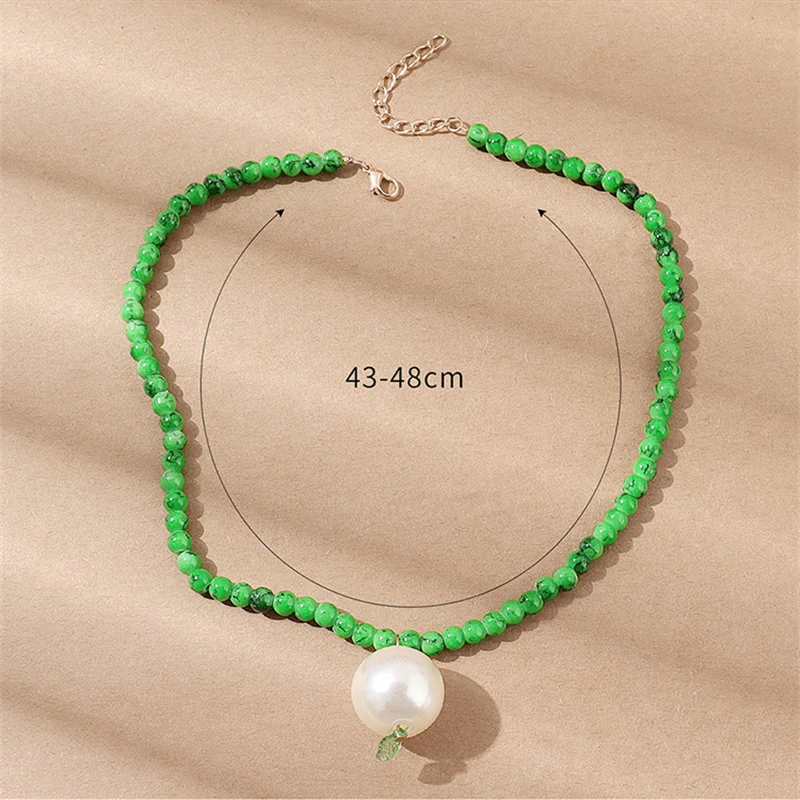 Immitation Pearl Pendant Beaded Choker Necklace For Women Classic Jewelry Gifts 2022 New Korean Styles Wholesale Low MOQ