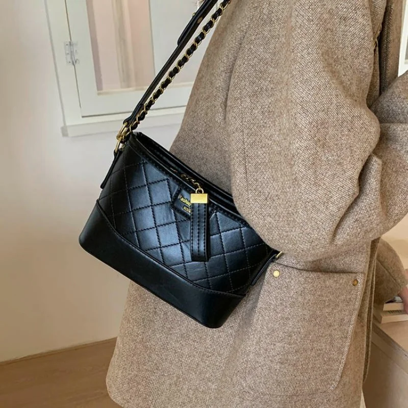 

Элегантная сумка через плечо, роскошная брендовая кожаная женская сумка, известный дизайнер, классическая парижская винтажная повседневная сумка ​