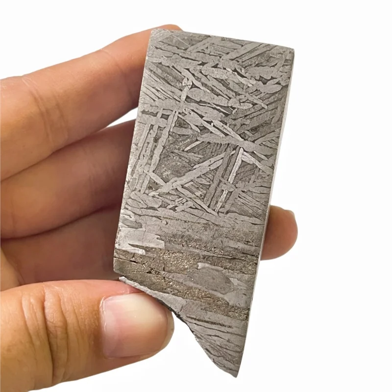 Natural Muonionalusta Meteorite Multi‑Face Thick Block Clear Widmanstätten Veins For Meteorite Collectors QC896