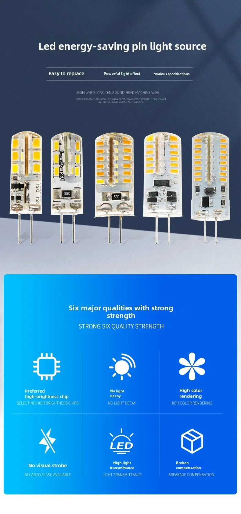 Dimmable LED Silicone Bulb G4 3W DC12V 2835 24SMD Low Voltage Small Plug Light Bulb Warm Light White Light