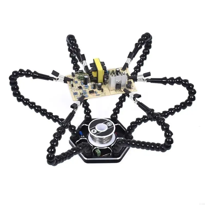 

Multifunctional Soldering Station with Six Flexible Arms Metal Base 6 Soldering